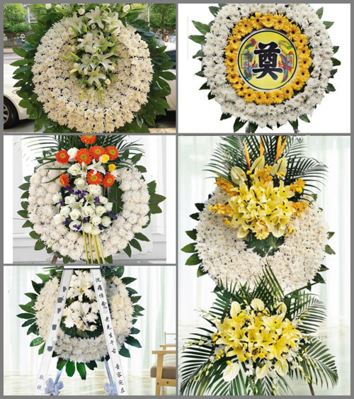 江苏泰州靖江市孤山镇土桥村花圈速递
